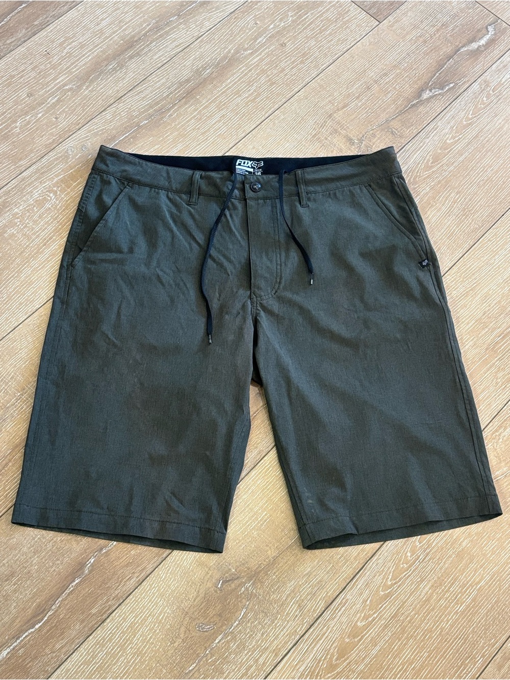 Fox Racing Tech Stretch Performance Hybrid Shorts Olive Green Men’s Size 36